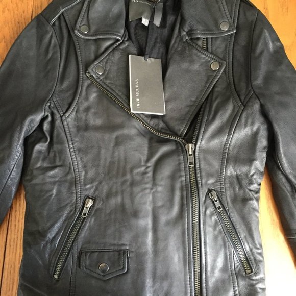 Muubaa Miri Leather Biker Jacket - Picture 3 of 8